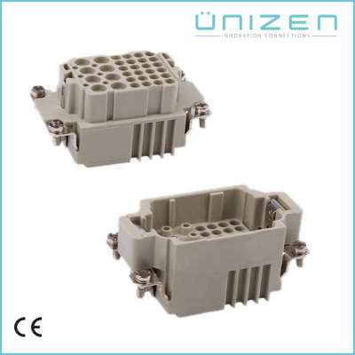 UNIZEN power and signal heavy duty connectors 8+24+PE 16/10A combination inserts