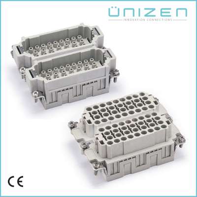 UNIZEN HEE-064 Double 32pin Heavy Duty Connector, 16A 500V Automotive Connector For Robot Arms